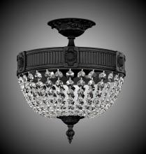 American Brass & Crystal FM8001-P-01G - Three Light Flush Mount